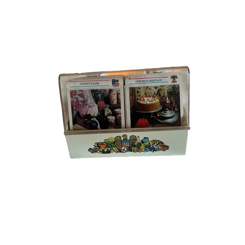 Vintage 1973 McCall's Great American Recipe Card Collection w/Box and Index